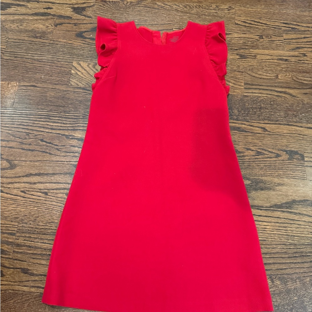 Vineyard Vines red girls dress. Red Ruffle sleeve size 16